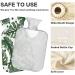 NAANLE Palm Leaf Polka Dot Hot Water Bottle 1L Transparent Cover for Menstrual Cramps Pain Relief & Heat Therapy | International Shipping - Buy Online on GoSupps.com