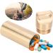 Waterproof Brass Pill Case Fob - Perfect for Hiking & Camping | Durable Travel Accessory - Buy Online on GoSupps.com
