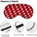 Black and White Polka Dots Sleep Mask for Women | Adjustable Eye Shades with Elastic Strap - Best Sleep Accessory - Buy Online on GoSupps.com