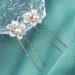 Yheakne Gold Flower Pearl Wedding Hair Pins 2Pcs - Bridal Hair Accessories with Crystal Accents - Vintage Boho Hair Barrette Pins for Women and Girls - Buy Online on GoSupps.com