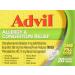 Advil Allergy & Congestion Relief 20 Coated Tablets