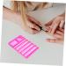 ERINGOGO Palette de Nail Art Porte-stylo 5 Compartiments Plastique Rose Fuchsia pour Nail Art Manucure Professionnelle Palette de M lange - Buy Online on GoSupps.com
