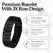 Jecanori 3X Ultra Strength Magnetic Bracelet for Men | Titanium Steel with 57 Magnets (3500 Gauss) | Adjustable Wristband Brazaletes | Free Adjustment Tool | Gift Box Included - G-black - Buy Online on GoSupps.com