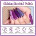 Shining She Nail Polishes Set - 6 Colors Purple Wisteria Rose Purple Polish - Soak-Off UV/LED Gel - Perfect Gift for Nail Art - 8ML - Buy Online on GoSupps.com