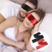 Prasacco Satin Eye Mask Set - 10 Adjustable Soft Blindfolds for Comfortable Sleep | Perfect for Couples & Adults - Black & Sun Red - Buy Online on GoSupps.com