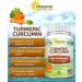Turmeric Curcumin 1600mg with BioPerine & Black Pepper Extract - 180 Capsules | 95% Curcuminoids, Natural Joint Stiffness Relief - 100% Tumeric Root Powder Supplements - Buy Online on GoSupps.com