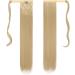 FESHFEN Straight Wrap Around Ponytail Extension 24 Synthetic Hair Piece - Pale Golden Blonde & Bleach Blonde (24/613#) - Buy Online on GoSupps.com