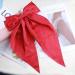 Inilbran Vintage Silk Bow Hair Clips Red Bowknot Long Silk Tail Bow Clip Large Hair Accessories for French Hair Bowknot Clip - Buy Online on GoSupps.com