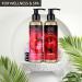 Sensual Massage Oil Set 2x200ml - Strawberry & Cherry - Edible Kissable Body Massage Oil with Almond & Grape Seed Oil for Couples - Buy Online on GoSupps.com