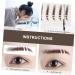 Baluue 30 Pcs Eyebrow Stickers Brown Eyebrow Sticker Makeup Stickers Brown Eyebrow Tattoos Eyebrows Soy Ink - Buy Online on GoSupps.com