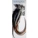 Real Feather Hair Extensions - 25 Fluffys with Rings and Loop for Easy Application | Includes Instructions - Buy Online on GoSupps.com