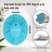 Ithyes Silicone Body Scrubber Exfoliating Body Brush For Men Women Lathers Well Easy to Clean More Hygienic Shower Scrubber For Body Face Scrubber For Sensitive Skin Body Buffer 1 Pack (Cyan) - Buy Online on GoSupps.com
