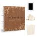 Creawoo Wooden Baby Memory Book Set Baby's First 5 Years Milestone Journal Book Baby Record Diary Scrapbook Baby Shower Keepsake Gift Box for New Mums Dads (Included Ink Pad/Souvenir Bags/Envelopes)