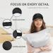 OLESILK Silk Sleep Mask Eye Mask Blindfold for Full Night's Sleep, Travel & Nap - Double Layer Filling, Elastic Strap, Luxury Bag & Ear Plugs - Black - Buy Online on GoSupps.com