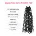 Wavy Gypsy Locs Crochet Hair 12 Inch 8 Packs/Lot Ombre Goddess Wavy Faux Locs Synthetic Braiding Hair | Short Dreadlocs Hair Extensions (Black 1B) - 12 Inch (Pack of 8) - Buy Online on GoSupps.com