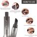 HENGBIRD Crayon sourcils Gel pour sourcils avec brosse sourcils coud e sourcils maquillage naturel r sistant l'eau Pinceau sourcils pour les sourcils et la racine des cheveux (Taupe) - Buy Online on GoSupps.com