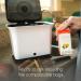 Full Circle Fresh Air Kitchen Compost Bin - Odor-Free Black & White - Buy Online on GoSupps.com