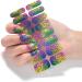 On Nail Polish Strips Glitter Starry Marble Semi Cured Gel Nail Polish Strips Gel Nail Stickers Full Nail Wraps on Nail Polish Strips Ze0235 - Buy Online on GoSupps.com