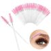50 pieces of lash brush crystal eyelash brush disposable eyebrow spooler brush disposable mascara magic wands eyelashes brush eyes make-up tools for beauty salon and home use pink