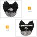 KALLORY French Barrette Hair Bun Net Mesh Cover Bowknot Hair Clip for Women (Black) - 11.5*7cm - Buy Online on GoSupps.com