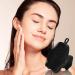 Silicone Face Scrubber Exfoliator - Silicone Face Scrubber Exfoliator with Handle Silicone Face Scrub Facial Cleansing Rubber Face Exfoliator Brush for Delicate Cleaning Black - Buy Online on GoSupps.com