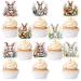 Huaxingda Stand Up Easter Cake Toppers - Bunny Cake and Cupcake Toppers - Easter Cake Decorations for Birthday Party Decorations - Buy Online on GoSupps.com