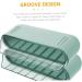 RORPOIR Deviled Egg Holder 1 Pc Slide Egg Collection 2 Tier Tray Refrigerator Egg Tray Double Layer Food Container Vegetable Green 28.5X15CM - Buy Online on GoSupps.com