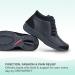 Orthofeet Women's Orthopedic Boots for Plantar Fasciitis Relief - Milano 7.5 Wide Black - Buy Online on GoSupps.com