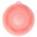 NLDGR shower-foot-scrubber mat silicone shower foot scrubber foot scrubber for shower floor with suction cups for physical scrubber improves the foot circulation calms tired feet (pink)