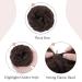 Premium Medium Brown Hair Extensions - Realistic Messy Ponytail & Updo with 45g Volume | International Shipping Available - Buy Online on GoSupps.com
