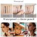 Magic Eyebrow Pencil Magic 3D Waterproof Microblading Eyebrow Pencil 4 Tipped Precise Brow Pen Fine Stroke Microblading Eyebrow Pencil Natural Lasting &waterproof (4# Black*2pcs) - Buy Online on GoSupps.com