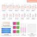 72 Pieces French Artificial Nails - Short & Medium-Sized Fake Acrylic Fingernails Set with Nail Files & Accessories for Nail Art - Perfect for All Sizes - Buy Online on GoSupps.com