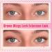 Buy Natural Brown Lash Clusters - Wispy Premade Eyelash Extensions | C Curl 10-15mm DIY for Beginners | Delyneph - Buy Online on GoSupps.com