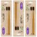 Zumaha compact BPA-free toothbrush with soft bristles biodegradable handwear made of charcoal 6-pack travel toothbrush for men and women ergonomic