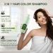 3 in 1 Hair Color Dye Shampoo for Gray Hair - Long Lasting Tea Tree Black for Men & Women - 500ML - Buy Online on GoSupps.com