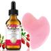 Gua Sha Massage Tools with Rosehip Oil for Face and Skin 100% Pure Organic Rosehip Essential Oil for Facial Massage Cuticle Oil Face Oil and Anti Age Wrinkle Hair & Skin(60ml 2.02 oz)