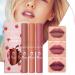 3 Pack Waterproof Nude Liquid Lipstick - Long-lasting Moisturizing Gloss | Non-Stick Lip Color - Make-Up #04 - Buy Online on GoSupps.com