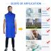 ANNWAH 0.5mmPb X-Ray Apron with Thyroid Shield Collar - Lightweight Dental Lead Apron in Blue - Buy Online on GoSupps.com