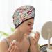 Hair Towel Wrap - Quick Drying Turban with Button | Trendy Floral Design for Easy Hair Care - Buy Online on GoSupps.com