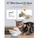 Ceramic Cat Bowls Set of 2 Blue - Raised, Tilted Design to Protect Cat's Spine, Prevent Vomiting - Stress-Free Feeding Solution for Male Cats - Buy Online on GoSupps.com