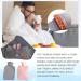 Eulapgoe Hot Water Bottle with Soft Waist Cover - 1000ml Heat Bag for Pain Relief | Ideal for Belly Back & Legs - Buy Online on GoSupps.com