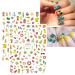 Summer Ocean Nail Art Stickers - 12 Self-Adhesive Decals for Fish, Beach, Turtle, and Whale Designs | Nail Supplies for Unique Nail Art Decor - Buy Online on GoSupps.com