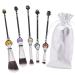 Cute anime haikyuu make-up brush-5 pieces of cosmetic brush foundation mixture rouge eyeshadow face powder fan brush kit perfect for fans