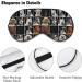 Portrait of Dogs Sleep Mask for Women | Adjustable Eye Shades with Elastic Strap - Perfect for Travel & Relaxation - Buy Online on GoSupps.com