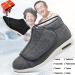 DHIJUPNG Diabetic Shoes for Wide Width Arthritis Edema Swollen Feet - Warm Plush Fleece Winter Boots - Men 10/Women 11 Black - Buy Online on GoSupps.com