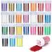 Fogawa 24pcs x 20g (480g) glitter powder glitter glitter glittering glitter glitter glitter powder glitter-powder set Colorful glitter to tinkering glitter powder for children cards make Easter eggs