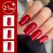 Lofuanna Dip Powder Nail Kit Starter-Red Nail Dipping Powder with Base&Top Coat&Activator&Brush Saver No UV/LED Needed DIY French Nail Art Manicure Easy to Apply for Home or Salon Use 015 - Buy Online on GoSupps.com