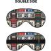 SSIMOO Double-Sided Eye Mask - Old License Plate Print | Soft Light Blocking for Better Sleep | International Shipping - Buy Online on GoSupps.com