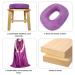 Yoni Steaming Kit with Wood V Steaming Seat, Gown & Cushion for Women - Yoni Seat & Chair Set - Buy Online on GoSupps.com