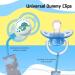 4-Piece Baby Pacifier Chain Set | Silicone Strap & Adapter with Clip | Universal Pacifier Holder for Safe and Secure Use - Buy Online on GoSupps.com